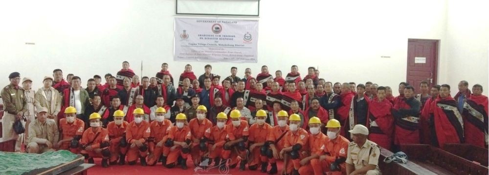 Awareness cum Disaster Response training, spanning two days, commenced on February 12 at the Council Assembly Hall, Ungma village, under Mokokchung District. The program, facilitated by the Department of Home Guard, Civil Defence& State Disaster Response Force, Mokokchung, was inaugurated by Company Commander Lanutemjen. Council Chairman, Ungma, Ningshilepden, expressed his gratitude to the department for organizing such crucial training.